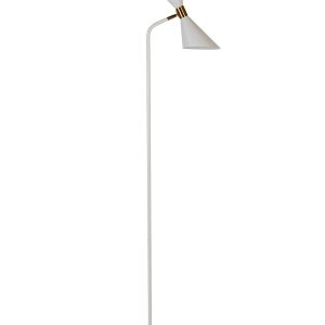 LÁMPARA DE SUELO DE METAL NEGRO.  28*20,5*140 CM