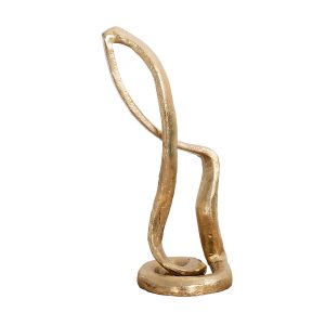 FIGURA DECORATIVA ORO ENVEJECIDO. 13*10*31 CM