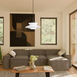 LÁMPARA TECHO DINA. BLANCO MATE.