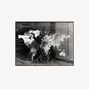 CUADRO MARCO NEGRO FOTO CRISTAL TEMPLADO 120*80 CM