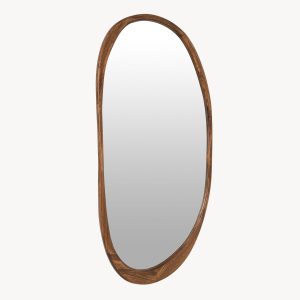 ESPEJO PARED MADERA NOGAL 180*85 CM, FORMA IRREGULAR